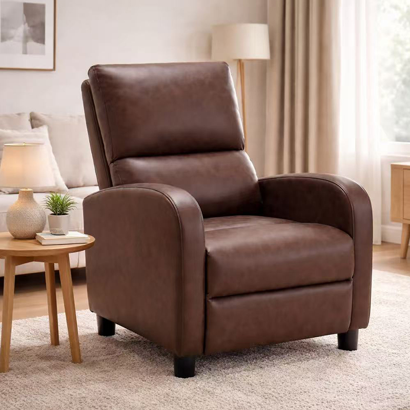 Recliner din microfibră Împingeți înapoi scaunul club
